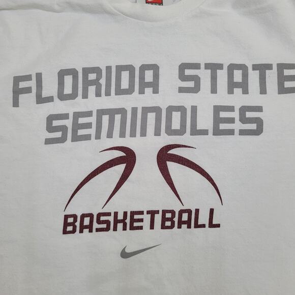 Vintage NIKE Florida State Shirt Small 19x24 Basketball Baggy - Picture 2 of 14